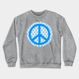 FLOWER Children Peace Sign Crewneck Sweatshirt